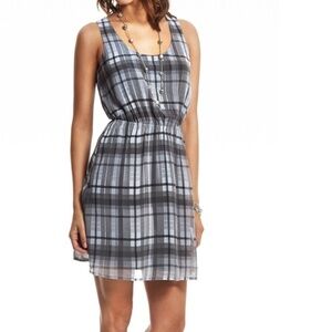 NEW GUESS Raelynn Allover Plaid Pattern Dress